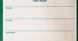 best ways to plan a productive week